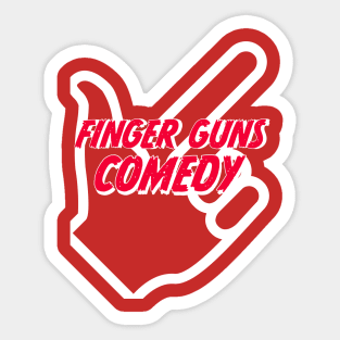 Finger Guns Pin and Sticker Sticker